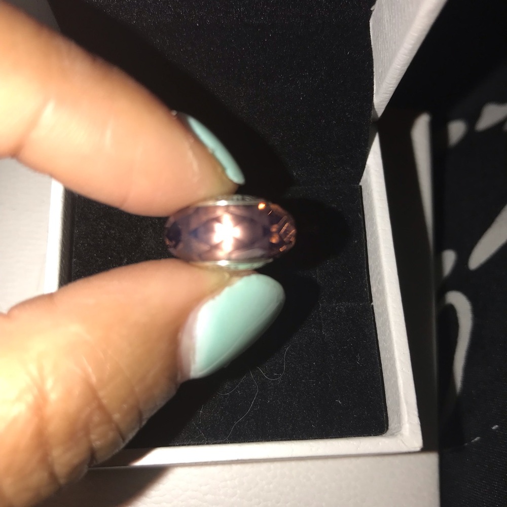 Authentic Pandora Blush Glass Murano